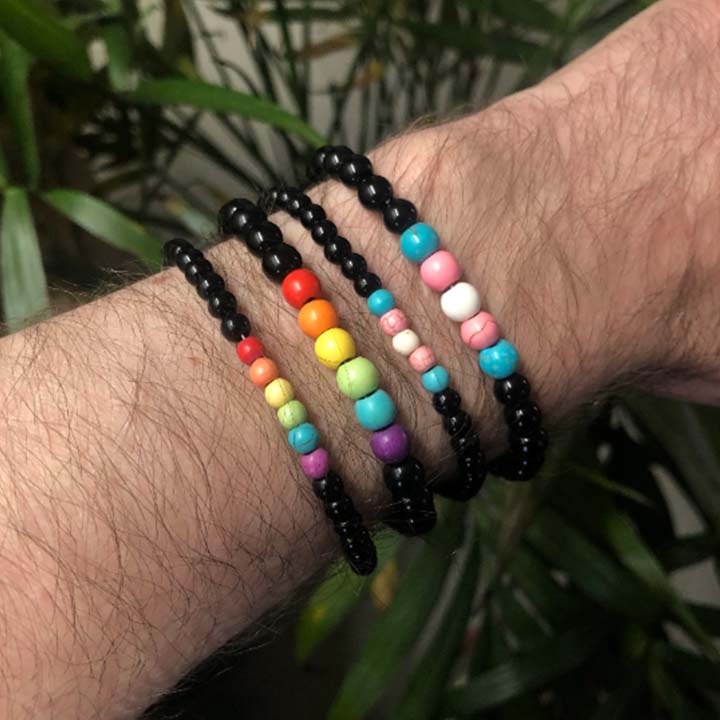 Pride Flag Beaded Bracelet ⋆ House of Raige