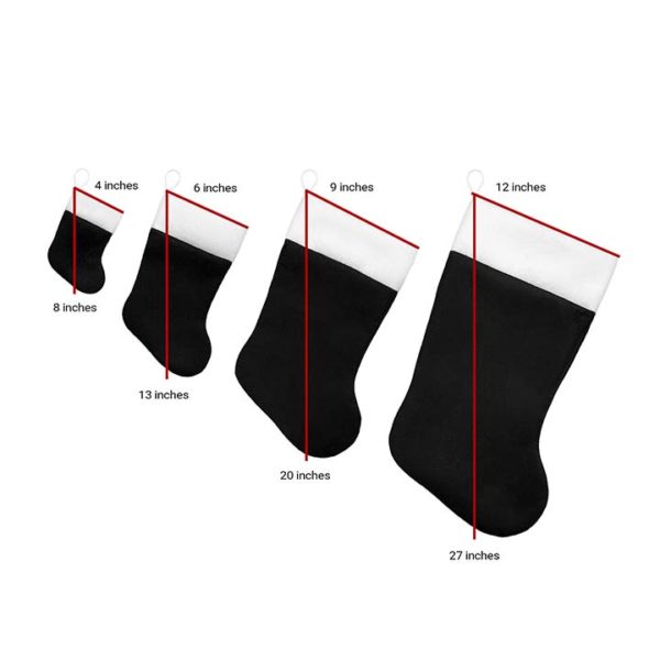 Black and White Christmas Stockings - Image 3