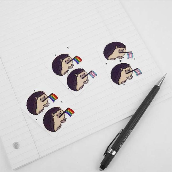 Cute Hedgehog Pride Stickers - Image 2