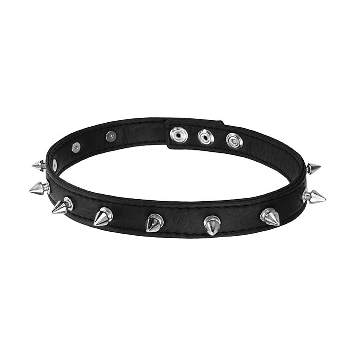 Black Spike Choker Collar