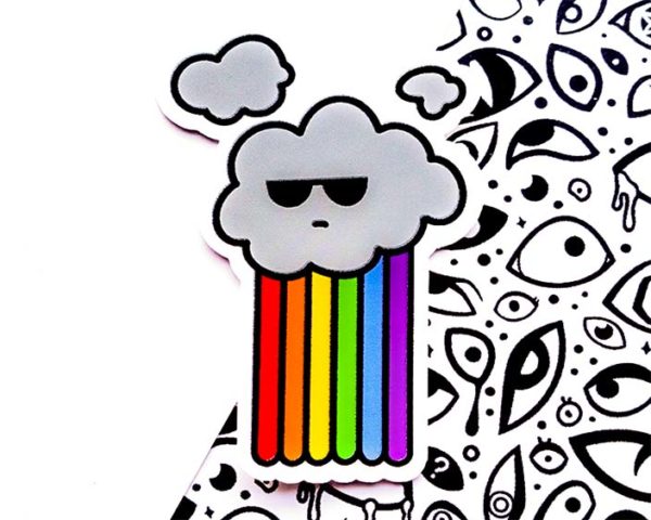 Rainbow Cloud Sticker - Image 2