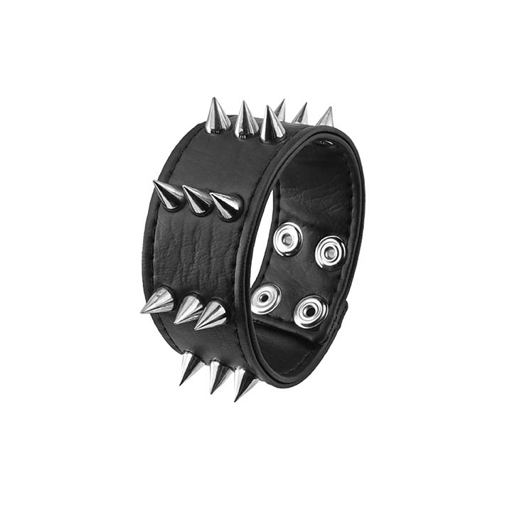 Three Row Spiked Wristband ⋆ House of Raige