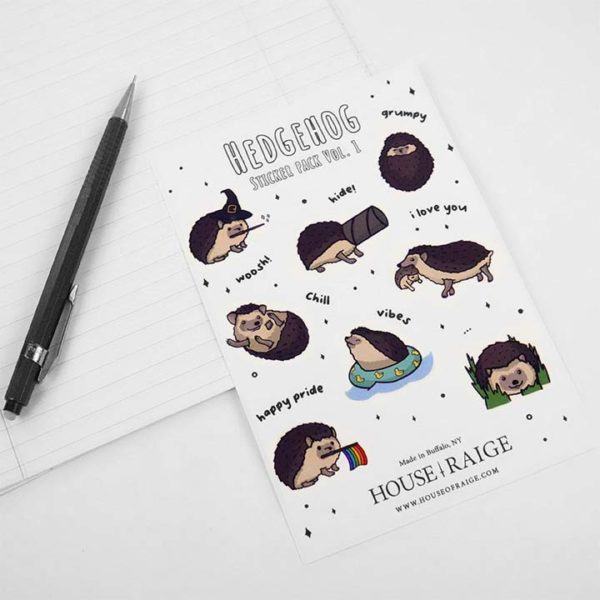 Hedgehog Sticker Pack - Image 2