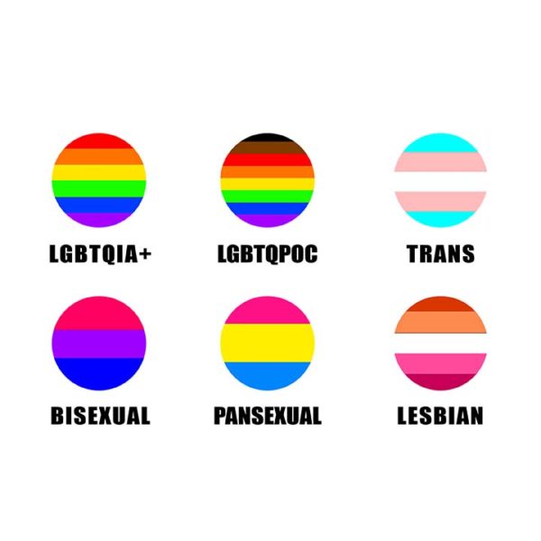 Pride Flag Pinback Buttons - Image 6