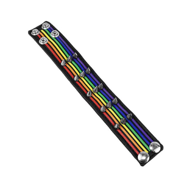 Pride Flag Studded Wristband - Image 6