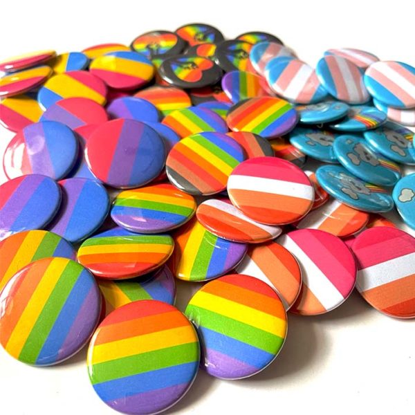 Pride Flag Pinback Buttons - Image 5
