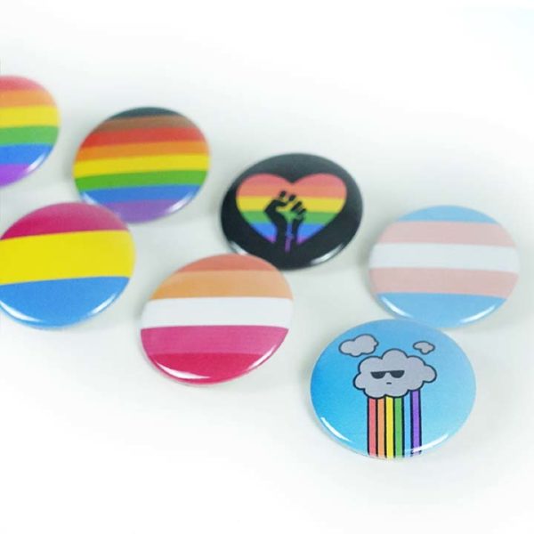 Pride Flag Pinback Buttons - Image 2