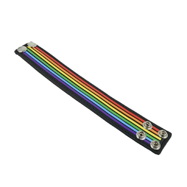 Pride Flag Studded Wristband - Image 5