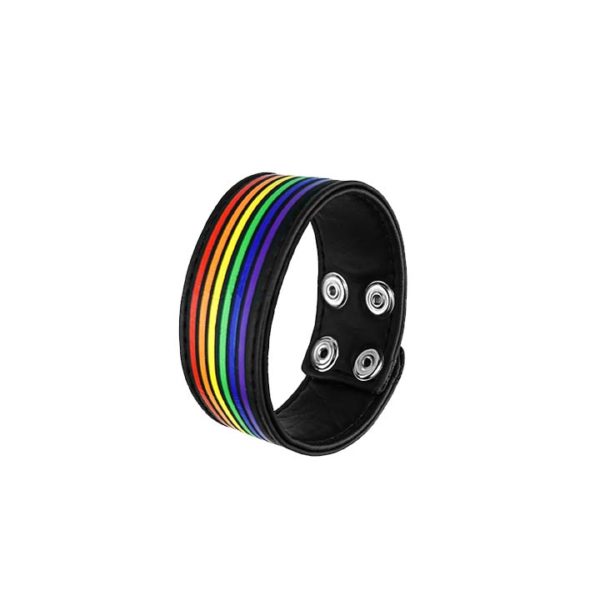 Pride Flag Studded Wristband - Image 2