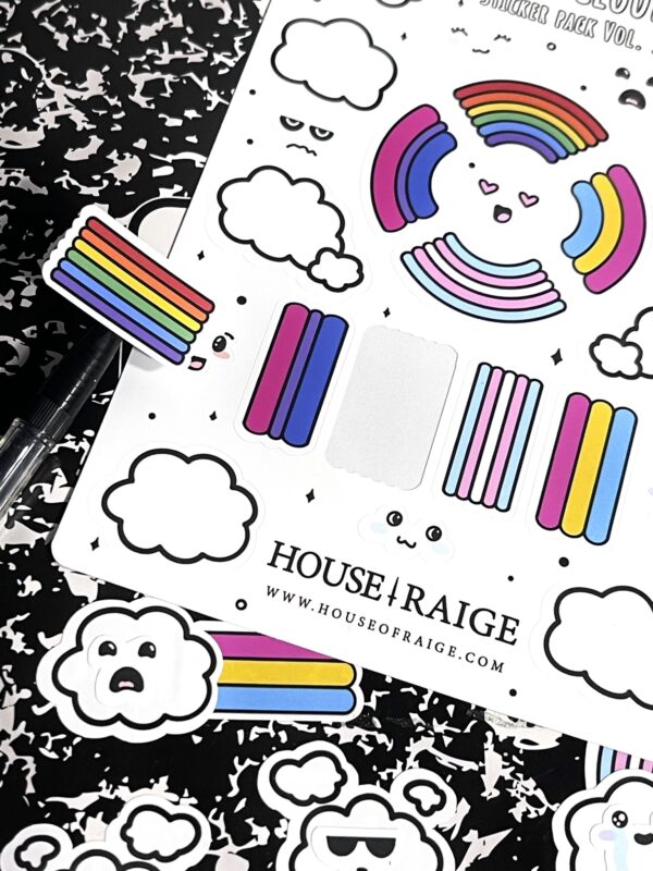 Pride Cloud Sticker Pack - Image 2